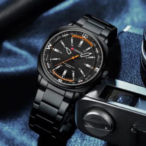 CURREN 8455 Fashion Casual Quartz Watch Stainless Steel Top Brand Male Clock Luminous Reloj Masculino Waterproof Wristwatch